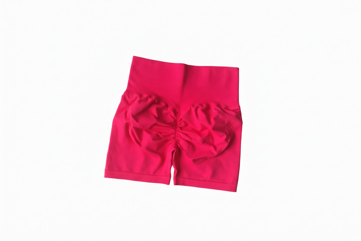 Yoga Shorts Peach Hot Girls Three-Cross Pants High Waist Knitted Pressure Running Sport Elastic Belly Lifting Butt Tight Pants
