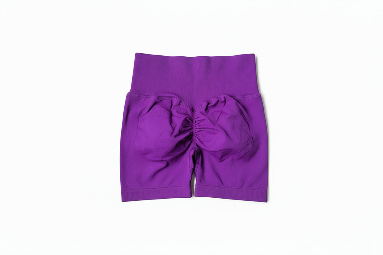 Yoga Shorts Peach Hot Girls Three-Cross Pants High Waist Knitted Pressure Running Sport Elastic Belly Lifting Butt Tight Pants