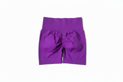 Yoga Shorts Peach Hot Girls Three-Cross Pants High Waist Knitted Pressure Running Sport Elastic Belly Lifting Butt Tight Pants