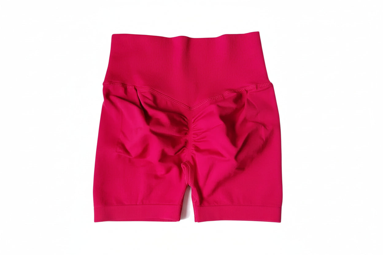 Yoga Shorts Peach Hot Girls Three-Cross Pants High Waist Knitted Pressure Running Sport Elastic Belly Lifting Butt Tight Pants
