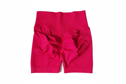 Yoga Shorts Peach Hot Girls Three-Cross Pants High Waist Knitted Pressure Running Sport Elastic Belly Lifting Butt Tight Pants