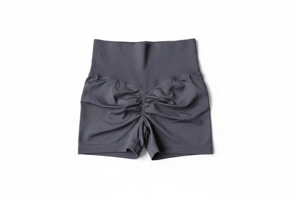 Yoga Shorts Peach Hot Girls Three-Cross Pants High Waist Knitted Pressure Running Sport Elastic Belly Lifting Butt Tight Pants