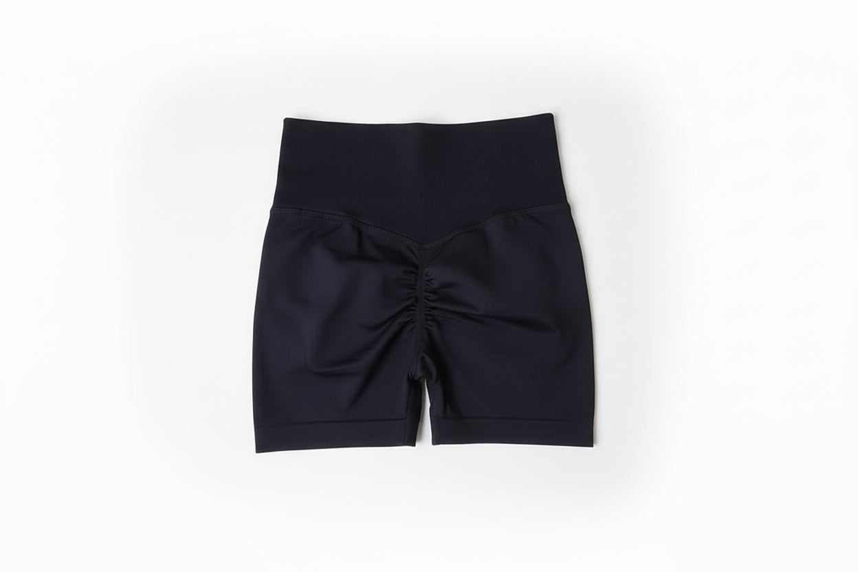 Yoga Shorts Peach Hot Girls Three-Cross Pants High Waist Knitted Pressure Running Sport Elastic Belly Lifting Butt Tight Pants