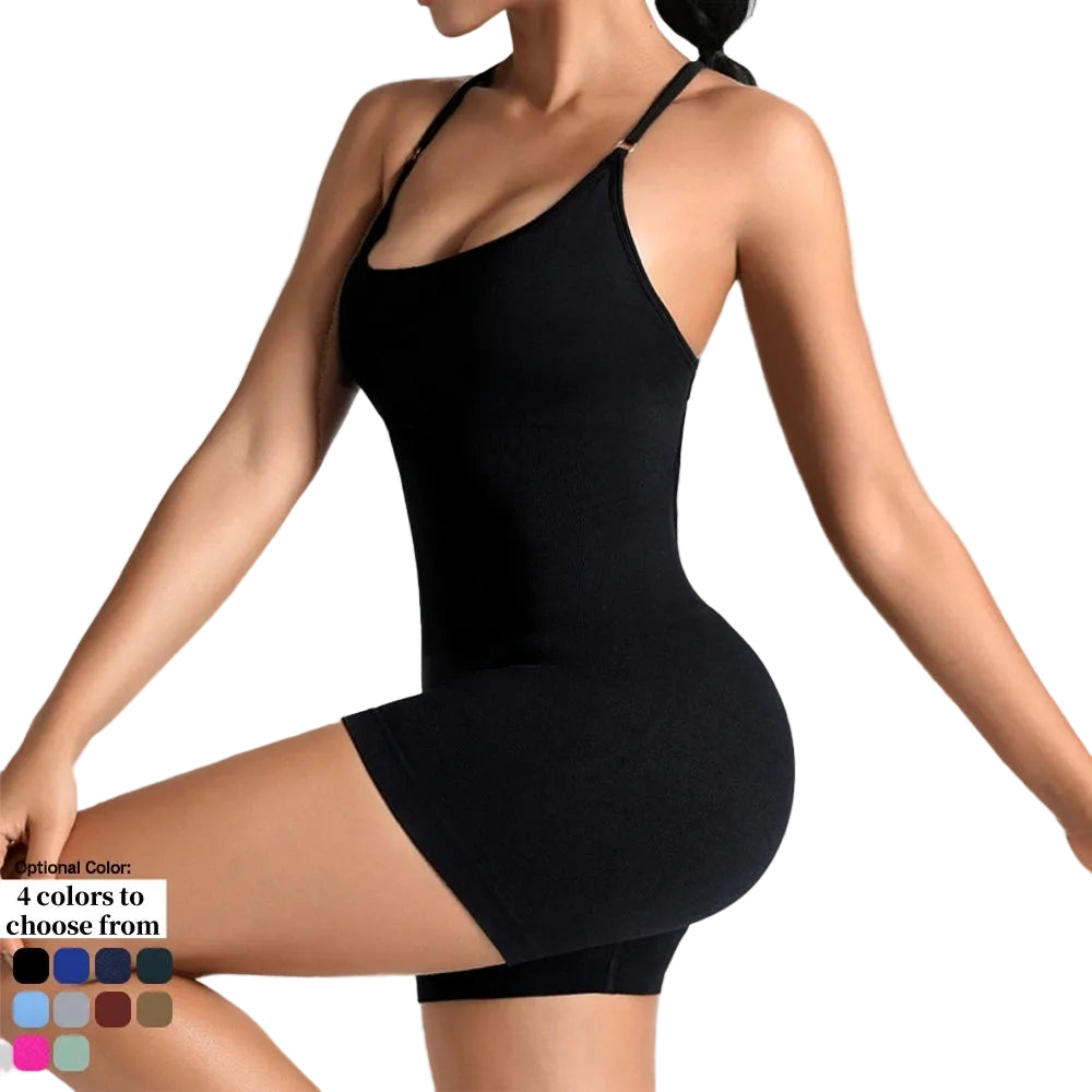 Yoga Sets Gym Jumpsuits Women Sports Overalls Active Wear Fitness Clothing Workout Clothes for Women Short Outfits