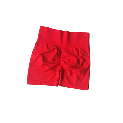Yoga Shorts Peach Hot Girls Three-Cross Pants High Waist Knitted Pressure Running Sport Elastic Belly Lifting Butt Tight Pants