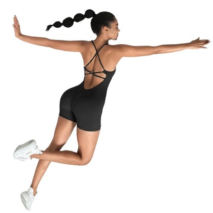 Yoga Sets Gym Jumpsuits Women Sports Overalls Active Wear Fitness Clothing Workout Clothes for Women Short Outfits