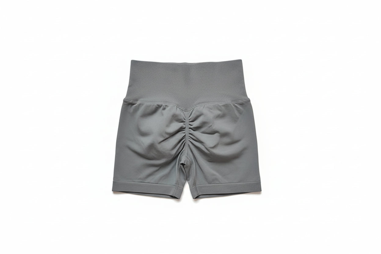 Yoga Shorts Peach Hot Girls Three-Cross Pants High Waist Knitted Pressure Running Sport Elastic Belly Lifting Butt Tight Pants