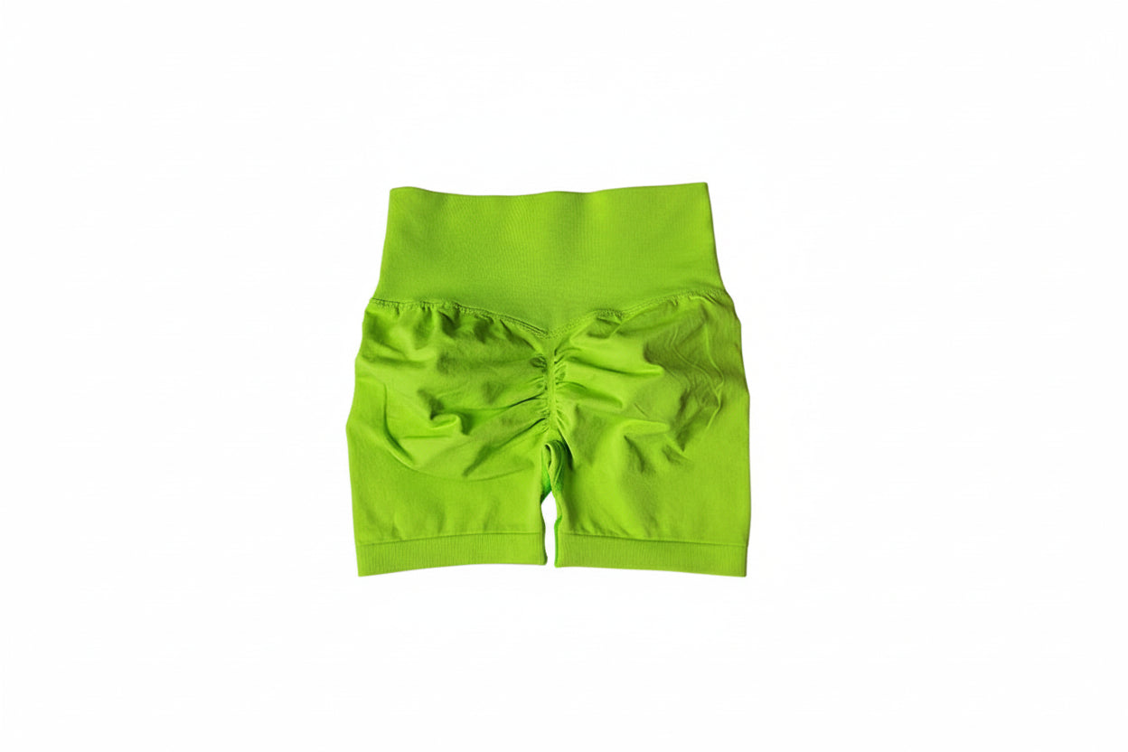 Yoga Shorts Peach Hot Girls Three-Cross Pants High Waist Knitted Pressure Running Sport Elastic Belly Lifting Butt Tight Pants