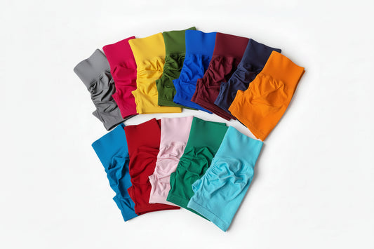 Yoga Shorts Peach Hot Girls Three-Cross Pants High Waist Knitted Pressure Running Sport Elastic Belly Lifting Butt Tight Pants