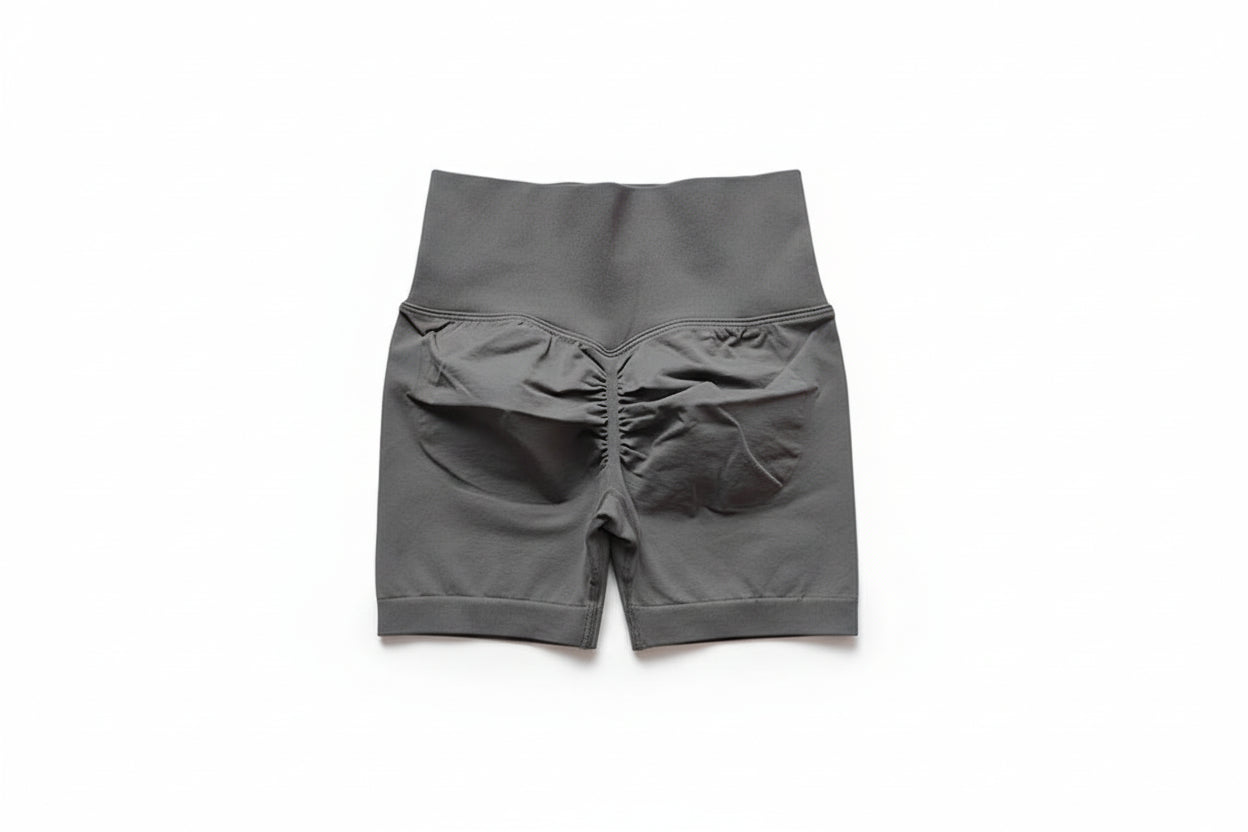 Yoga Shorts Peach Hot Girls Three-Cross Pants High Waist Knitted Pressure Running Sport Elastic Belly Lifting Butt Tight Pants