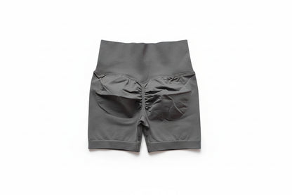 Yoga Shorts Peach Hot Girls Three-Cross Pants High Waist Knitted Pressure Running Sport Elastic Belly Lifting Butt Tight Pants