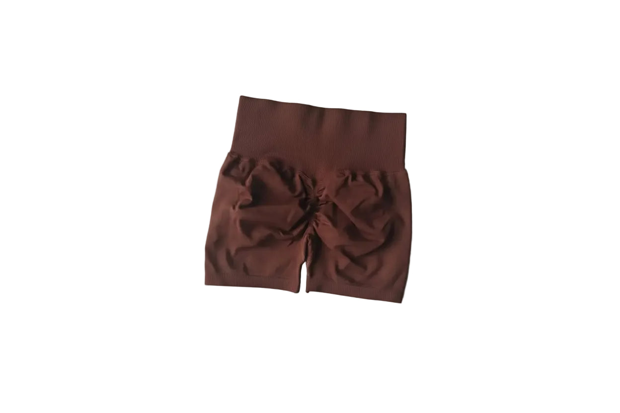 Yoga Shorts Peach Hot Girls Three-Cross Pants High Waist Knitted Pressure Running Sport Elastic Belly Lifting Butt Tight Pants