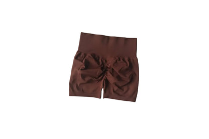 Yoga Shorts Peach Hot Girls Three-Cross Pants High Waist Knitted Pressure Running Sport Elastic Belly Lifting Butt Tight Pants