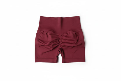 Yoga Shorts Peach Hot Girls Three-Cross Pants High Waist Knitted Pressure Running Sport Elastic Belly Lifting Butt Tight Pants