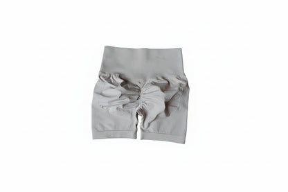 Yoga Shorts Peach Hot Girls Three-Cross Pants High Waist Knitted Pressure Running Sport Elastic Belly Lifting Butt Tight Pants