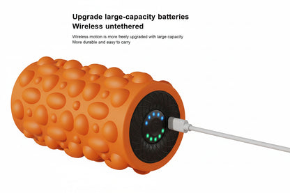 Electric Vibrating Foam Roller Yoga Column Rechargeable Exercise Roller 5 Modes Tissue Massager for Yoga Pilates