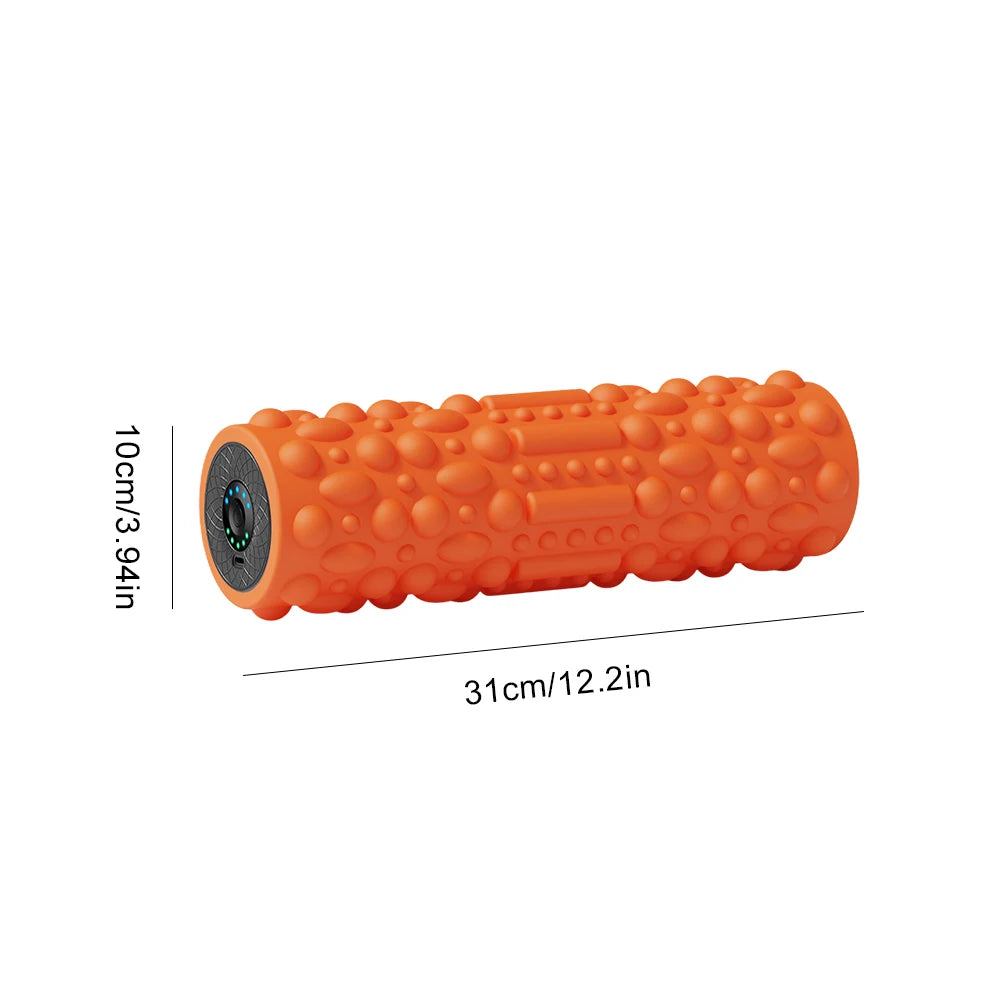 Electric Vibrating Foam Roller Yoga Column Rechargeable Exercise Roller 5 Modes Tissue Massager for Yoga Pilates