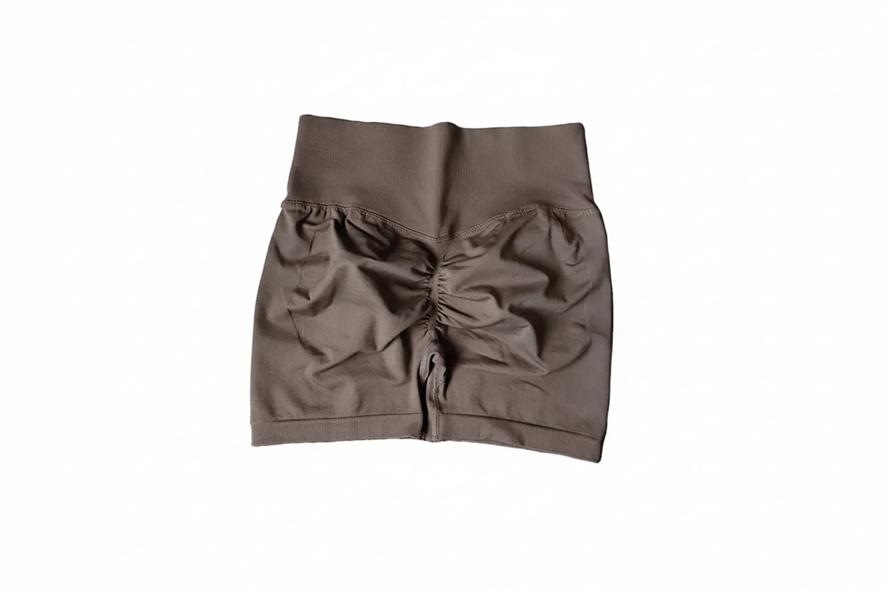 Yoga Shorts Peach Hot Girls Three-Cross Pants High Waist Knitted Pressure Running Sport Elastic Belly Lifting Butt Tight Pants