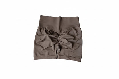 Yoga Shorts Peach Hot Girls Three-Cross Pants High Waist Knitted Pressure Running Sport Elastic Belly Lifting Butt Tight Pants