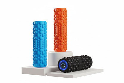 Electric Vibrating Foam Roller Yoga Column Rechargeable Exercise Roller 5 Modes Tissue Massager for Yoga Pilates
