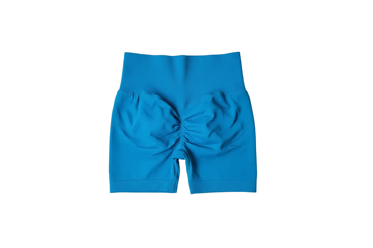 Yoga Shorts Peach Hot Girls Three-Cross Pants High Waist Knitted Pressure Running Sport Elastic Belly Lifting Butt Tight Pants