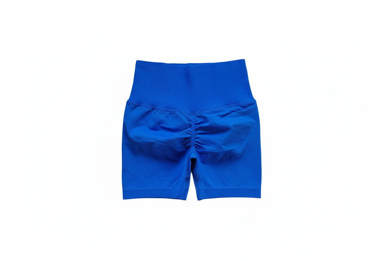 Yoga Shorts Peach Hot Girls Three-Cross Pants High Waist Knitted Pressure Running Sport Elastic Belly Lifting Butt Tight Pants
