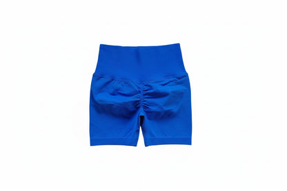 Yoga Shorts Peach Hot Girls Three-Cross Pants High Waist Knitted Pressure Running Sport Elastic Belly Lifting Butt Tight Pants